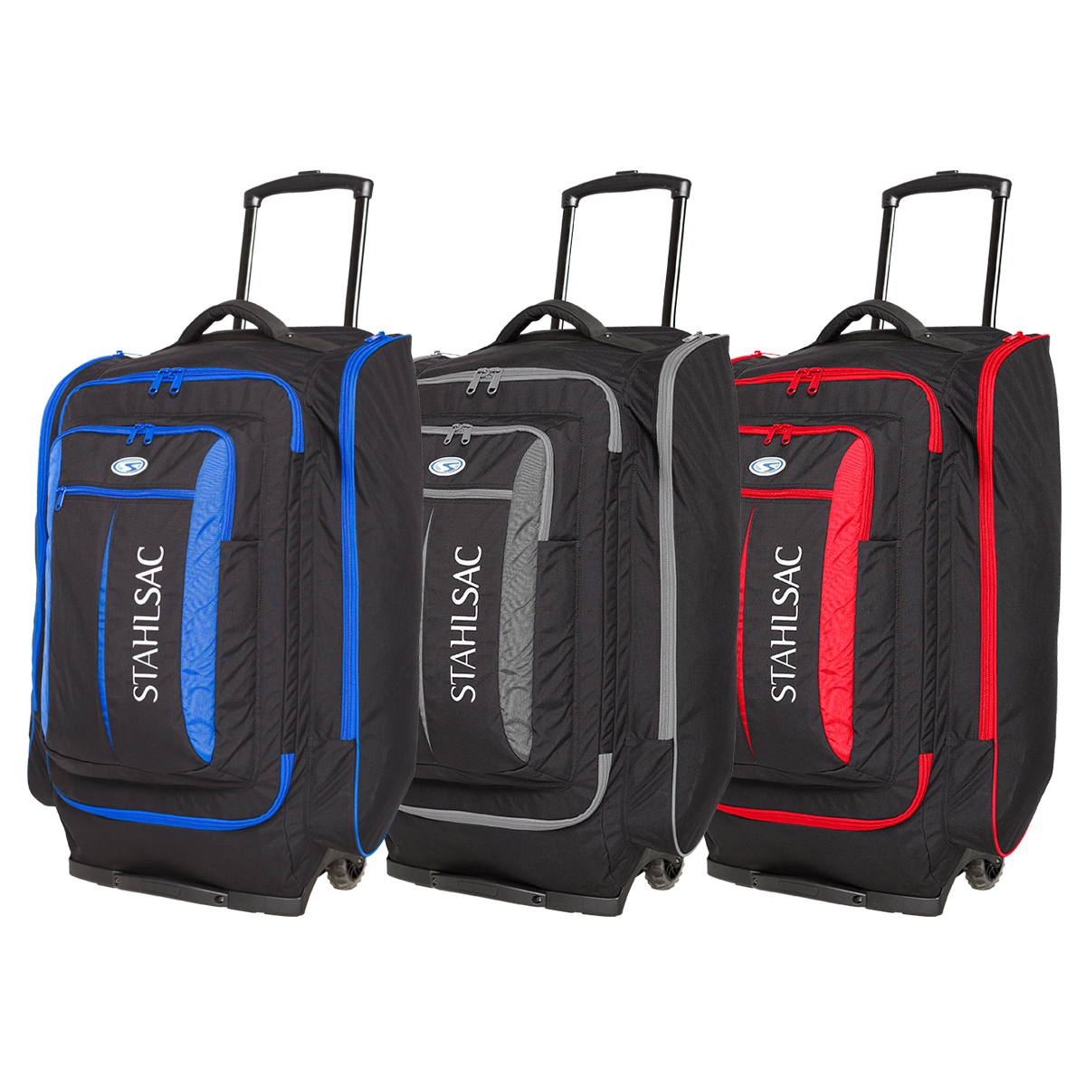 Sonik Sea Fishing Rucksack Backpack - 45L Waterproof Base, Blue/Silver, Model FS0008