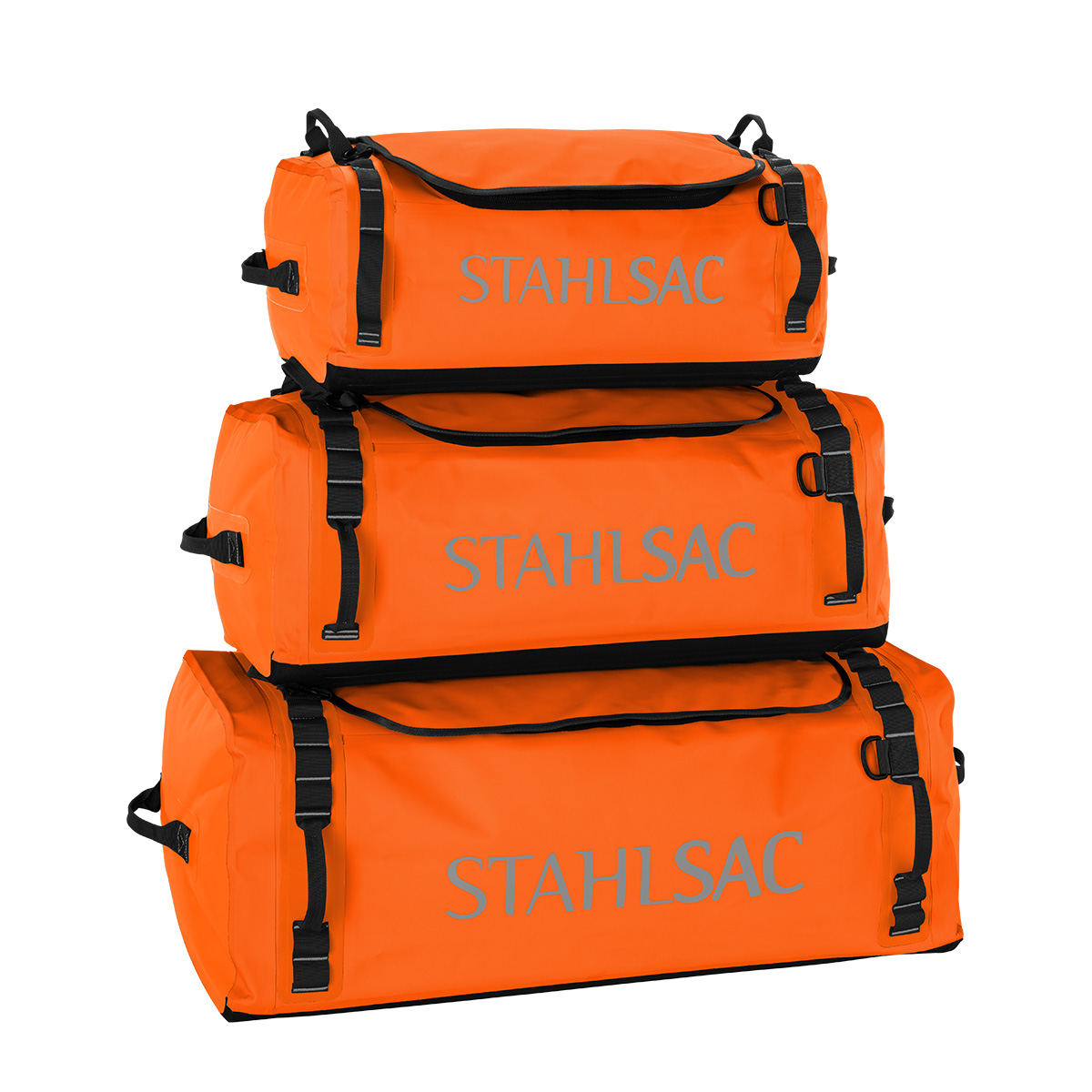Abyss Duffel Orange Stacked